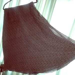 First Issue Silk Chiffon Double Layer Skirt